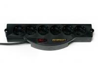 Фильтр сетевой Vektor Soft 1,8 м, 6 розеток